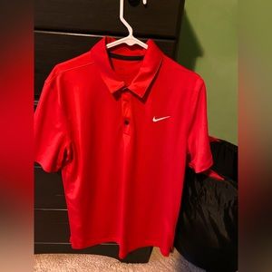 Nike Red golf shirt. Medium.
